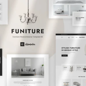 Funiture – Template kit Elementor pour boutique de meubles