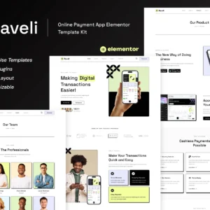 Raveli – Template kit Elementor pour paiement en ligne