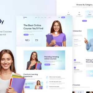 Studdy – Template kit Elementor pour E-Learning et cours en ligne