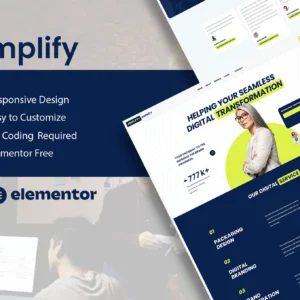 Amplify – Template kit Elementor pour agence