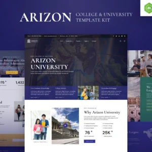 Arizon - Template kit Elementor pour université
