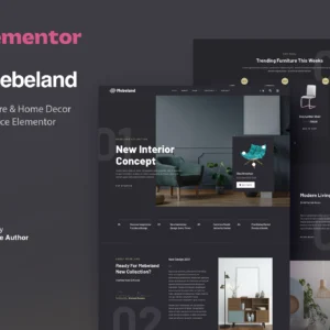 Mebeland — Template Kit Elementor Pro pour boutique de meubles