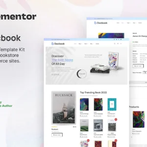 Docbook – Template kit Elementor pour librairie en ligne