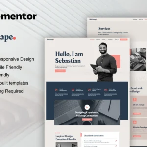 SkillScape – Template kit Elementor pour agence