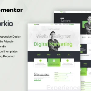 Workio - Template kit Elementor pour agences et freelances
